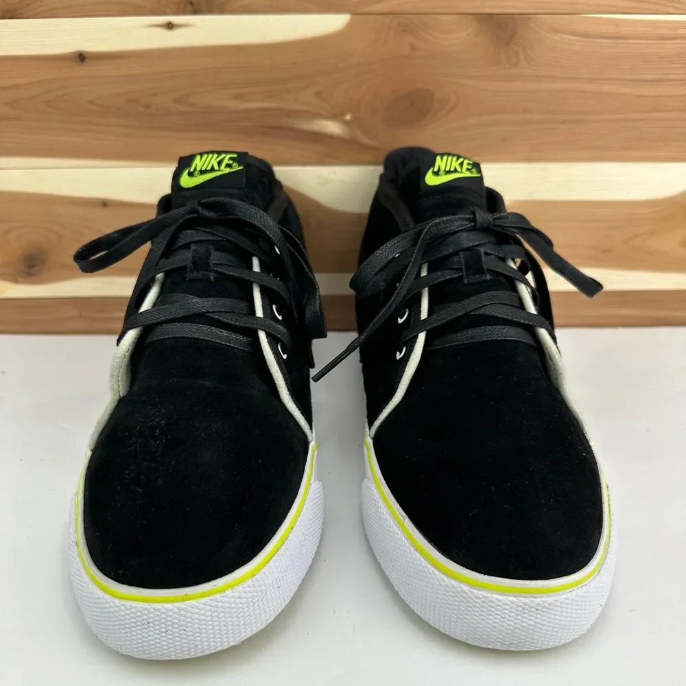 Nike Toki Mid Trainers‎ Suede Leather Mens Black/Green size 12